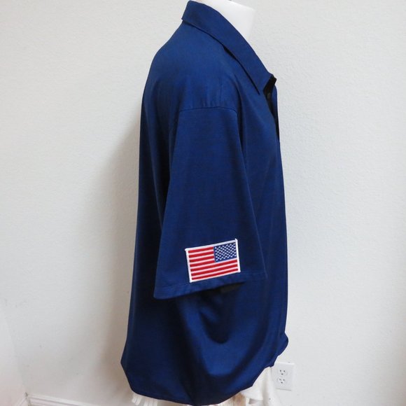 NWOT 3XL Blue Nike Dri-Fit Mens db Polyester #531T Polo Shirt - Picture 3 of 8